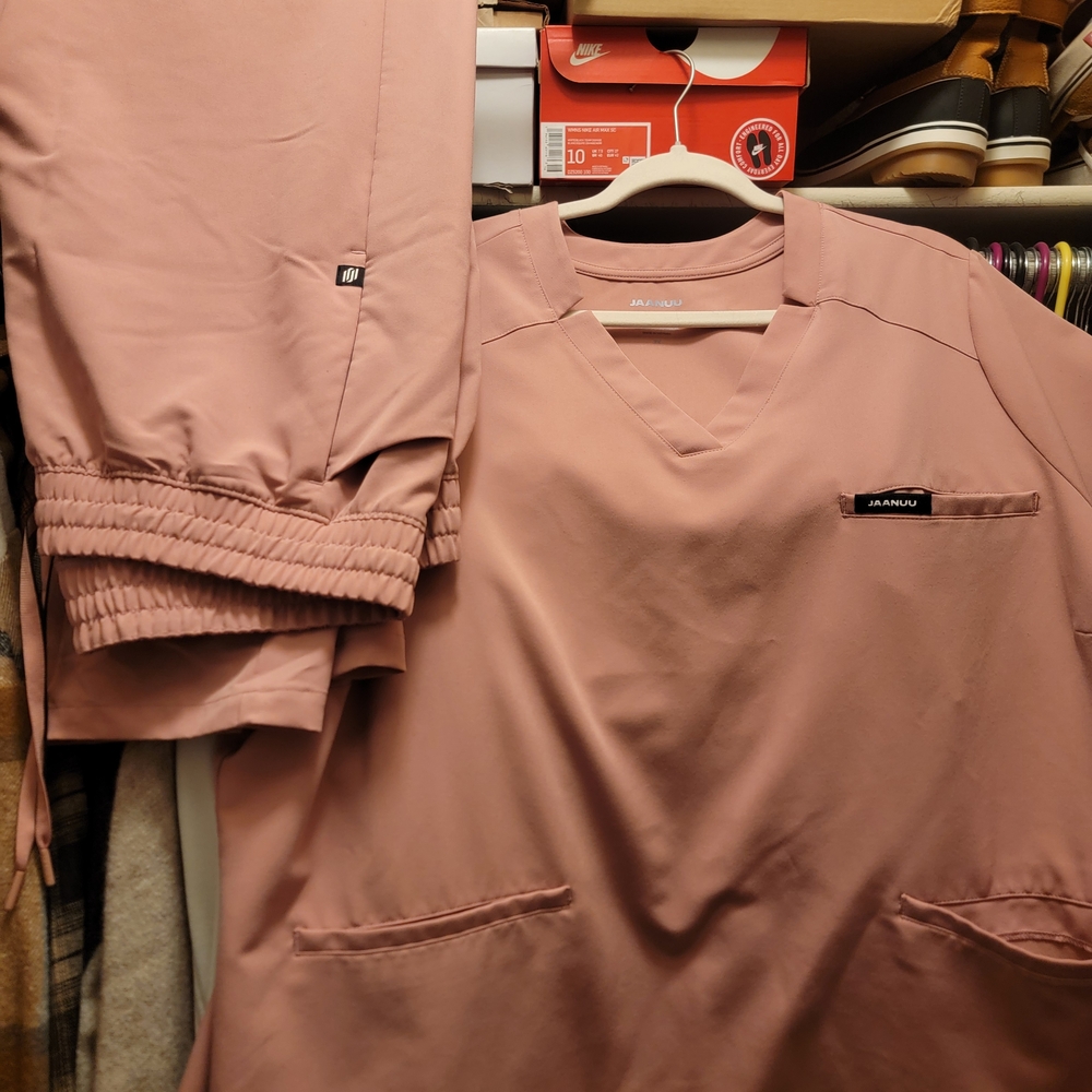Jaanuu Pink Scrub Set